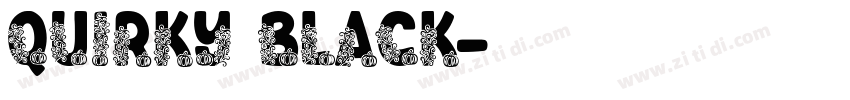 Quirky Black字体转换